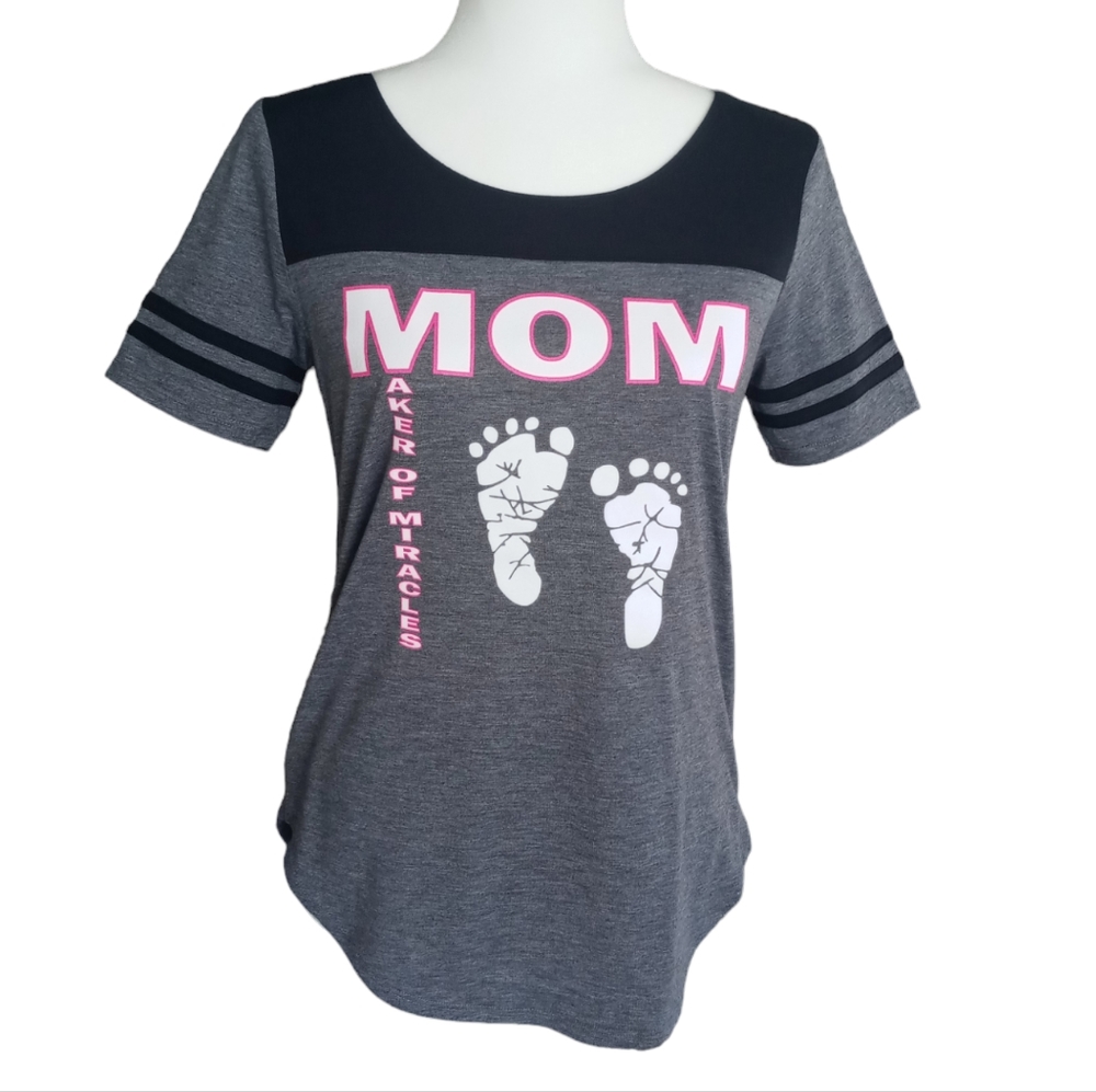 🌻4 LEFT🌻 MOM Maker Of Miracles Graphic Tee Shirt Size Large